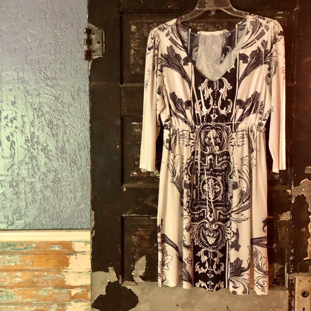 Black and White Dress with Sequence
